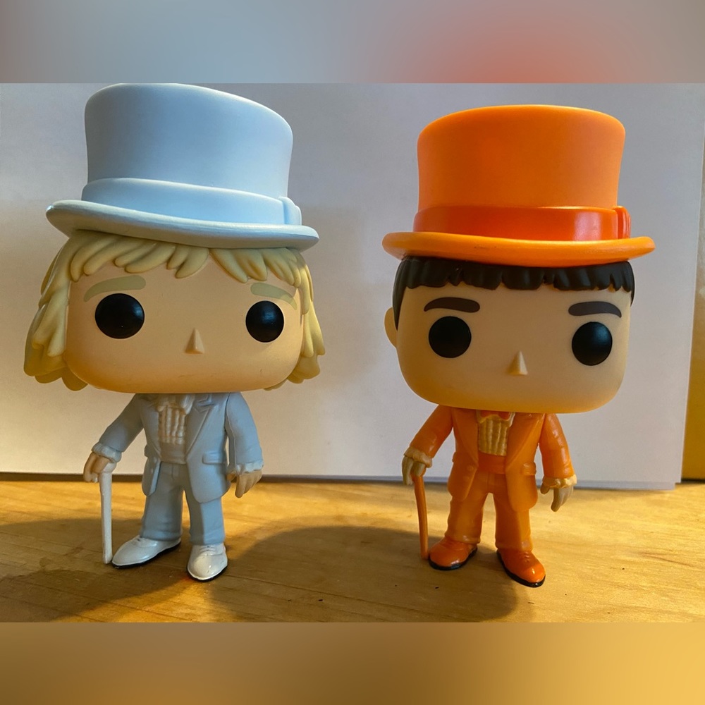 Funko Pop Harry and Lloyd in tuxedos from Dumb and Dumber